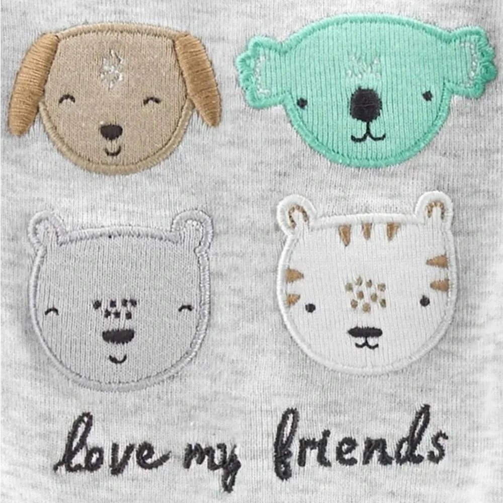 Carter’s 3-Piece Baby Animal Bodysuit & Pants Set 6M